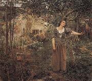 Jules Bastien-Lepage Jeanne d Arc ecoutant les voix oil painting artist